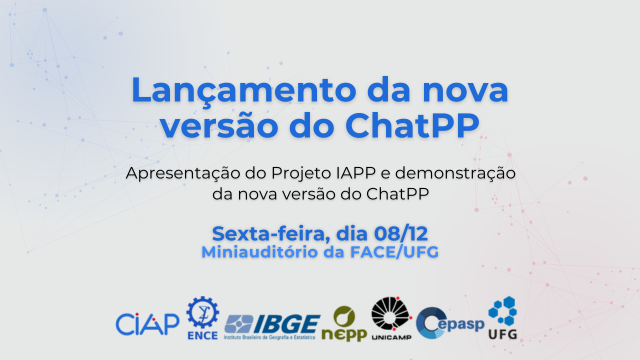 Evento de lançamento da nova versão do ChatPP