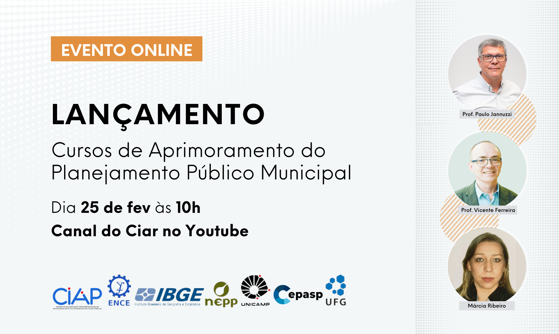Evento de Lançamento dos cursos “Aprimorando o Planejamento Público Municipal”